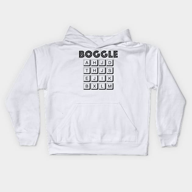 word search boggle Kids Hoodie by KMLdesign